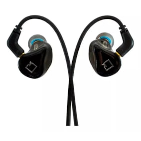 Fone de Ouvido Kolt iK215 In-Ear para Retorno Preto com Estojo Fone de Ouvido Kolt iK215 In-Ear para Retorno Preto com Estojo