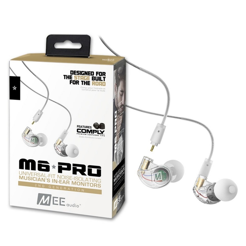 Fone de Ouvido MEE M6 PRO 2ª Geração Clear - Profissional para Retorno de Palco