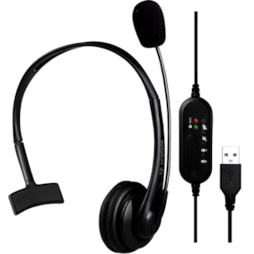 Fone De Ouvido Office Fortrek FK731A Headset USB  	 Fone De Ouvido Office Fortrek FK731A Headset USB