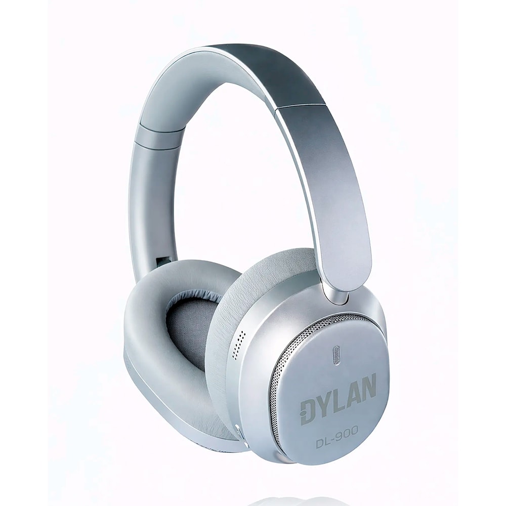 Fone De Ouvido Over Ear Dylan DL900 C/ Cancelamento De Ruído e Bluetooth Cinza