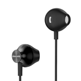 Fone de Ouvido Philips TAUE101 In Ear Preto Com Fio Fone de Ouvido Philips TAUE101 In Ear Preto Com Fio