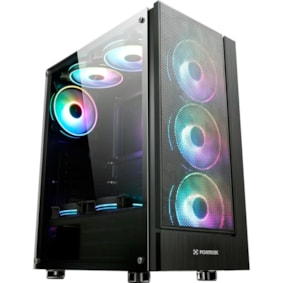 Gabinete Gamer Fortrek Cruiser Mid Tower RGB Preto