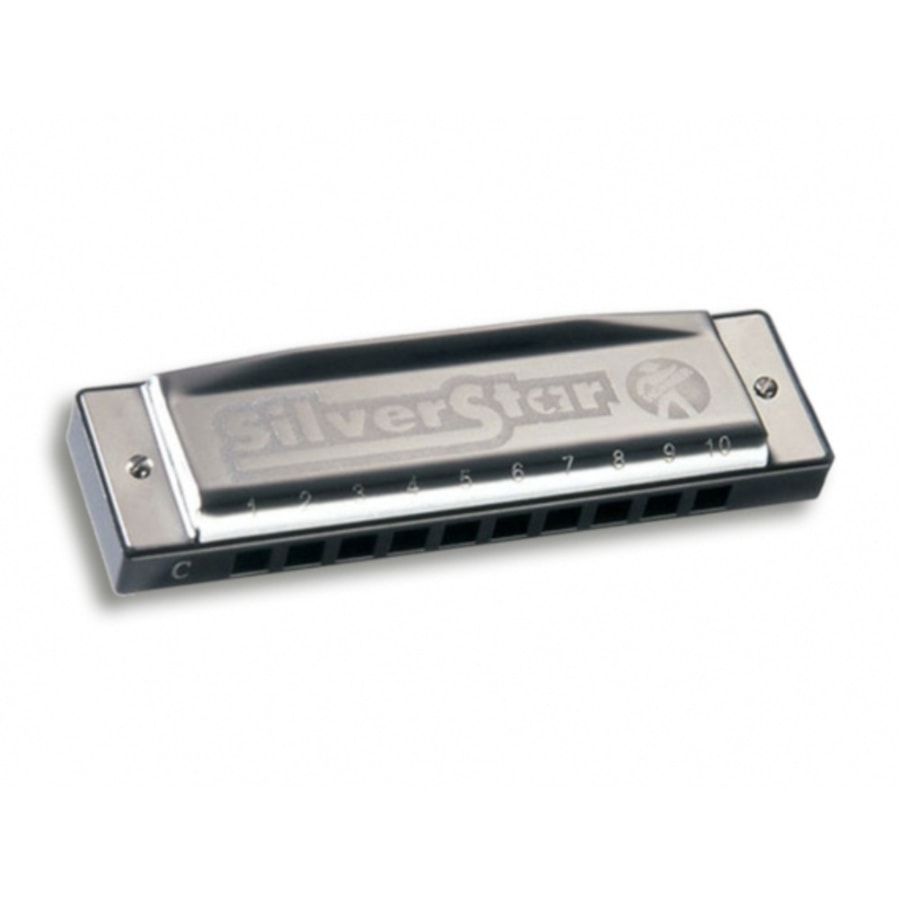 Gaita de Boca Hohner Silver Star 504/20 em C Enthusiast Series