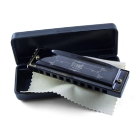 Gaita de Boca Orleans Stone Diatônica em D Gaita de Boca Orleans Stone Diatônica em D