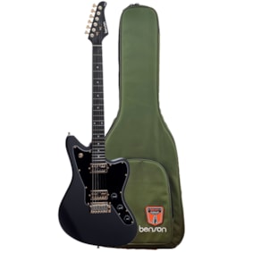  Guitarra Benson Jazz Master Brave Five Black Satin C/ Bag