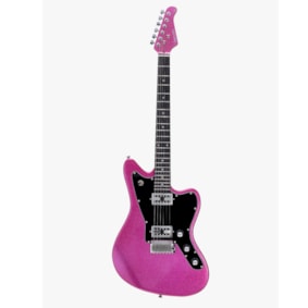 Guitarra Benson Jazz Master Brave Seven MGS Magenta Sparkle C/ Bag