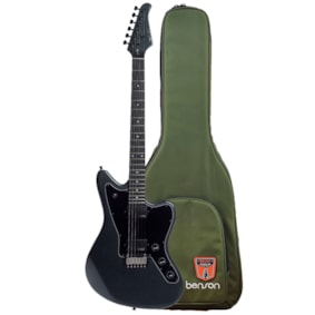 Guitarra Benson Jazz Master  Brave Six Charcoal Sparkle C/ Bag