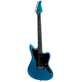  Guitarra Benson Jazz Master  Brave Six Lake Placid Blue Sparkle C/ Bag