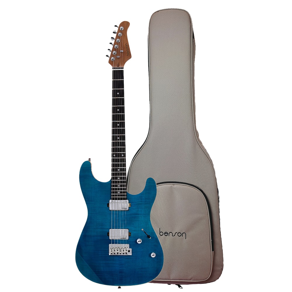 Guitarra Benson Modern M1 OB Ocean Blue Superstrato Passiva C/ Bag