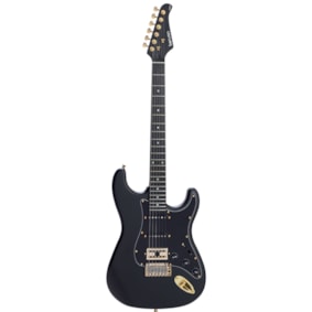 Guitarra Benson Stratocaster Brave Nine Black Satin C/ Bag