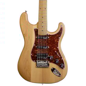 Guitarra Benson Stratocaster Hardy Series HSS 902 Natural Escudo Tortoise Com Bag Guitarra Benson Stratocaster Hardy Series HSS 902 Natural Escudo Tortoise Com Bag