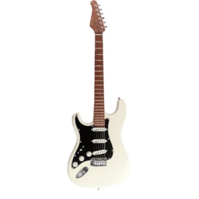 Guitarra Benson Stratocaster Hardy Series S 901 OW LH Olympic White Canhota C/ Bag 