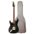 Guitarra Benson Stratocaster Hardy Series S 902 BK  Gold LH Black Canhota C/ Bag Guitarra Benson Stratocaster Hardy Series S 902 BK  Gold LH Black Canhota C/ Bag