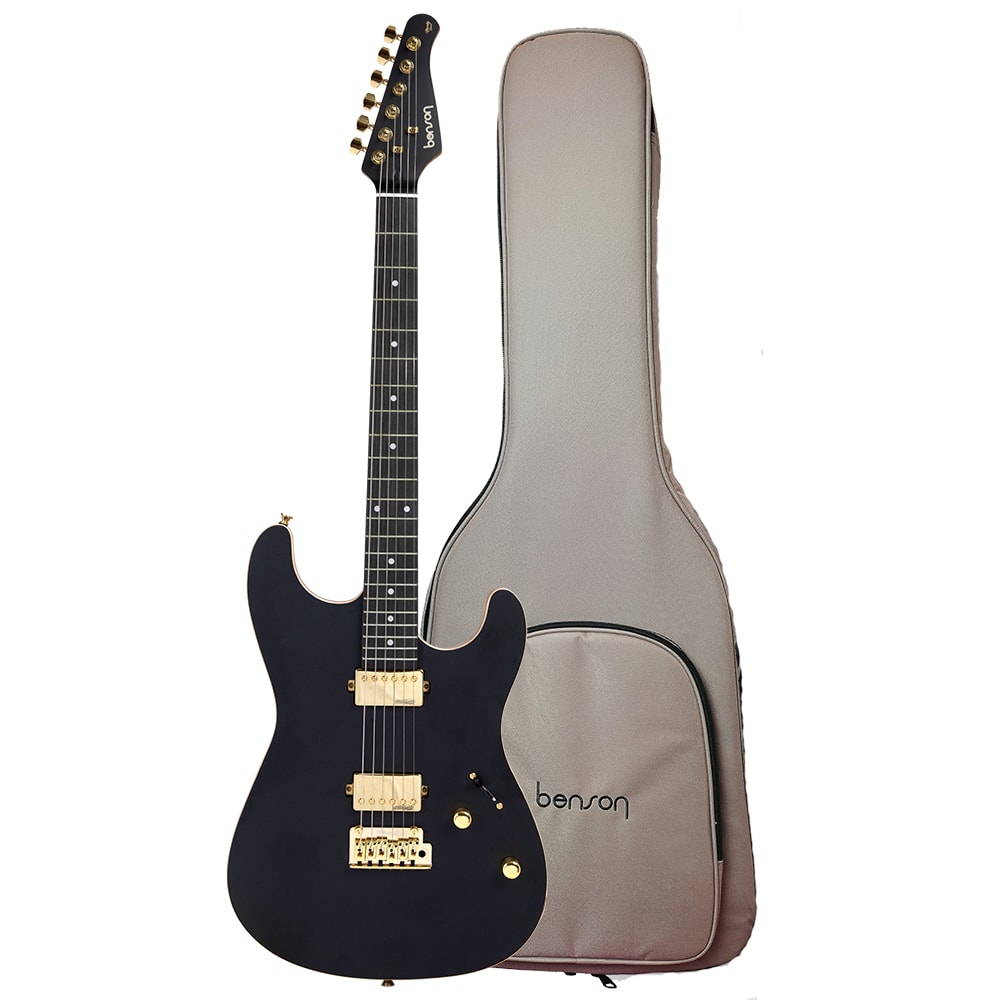 Guitarra Benson Superstrato Hardy Series Modern BKS Black Satin