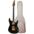 Guitarra Benson Superstrato Hardy Series Modern BKS Black Satin Gold Com Bag