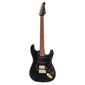 Guitarra Benson Superstrato Hardy Series  S 902 Black Gold Com Bag Guitarra Benson Superstrato Hardy Series  S 902 Black Gold Com Bag