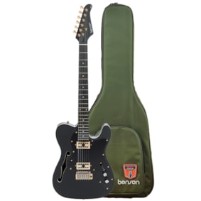 Guitarra Benson Telecaster Brave One Series Black Satin C/ Bag