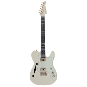 Guitarra Benson Telecaster Brave One Series Olympic White Satin C/ Bag
