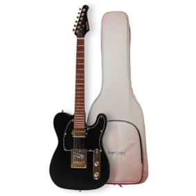 Guitarra Benson Telecaster Hardy Series HS 905 Black Gold Com Bag