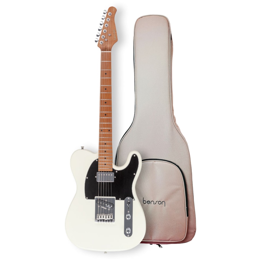 Guitarra Benson Telecaster Hardy Series HS 905 Olympic White Com Bag Guitarra Benson Telecaster Hardy Series HS 905 Olympic White Com Bag
