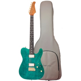 Guitarra Benson Telecaster  Hardy Series Modern EMG Emerald Mist Green C/ Bag