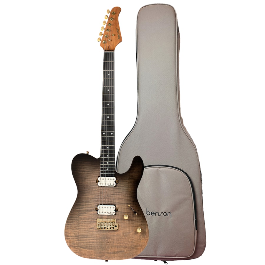 Guitarra Benson Telecaster Hardy Series Modern  MCH Antique Tobacco Burst C/ Bag Guitarra Benson Telecaster Hardy Series Modern  MCH Antique Tobacco Burst C/ Bag