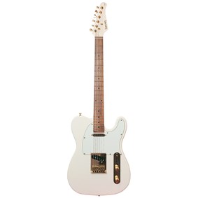 Guitarra Benson Telecaster Hardy Series SS 904 Olympic White Gold Escudo Branco Com Bag