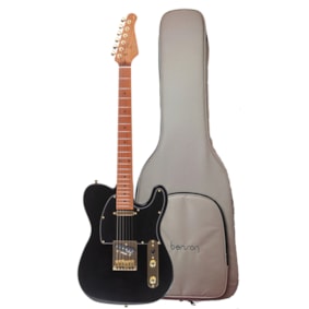 Guitarra Benson Telecaster Hardy Series T 904 Black Gold Com Bag