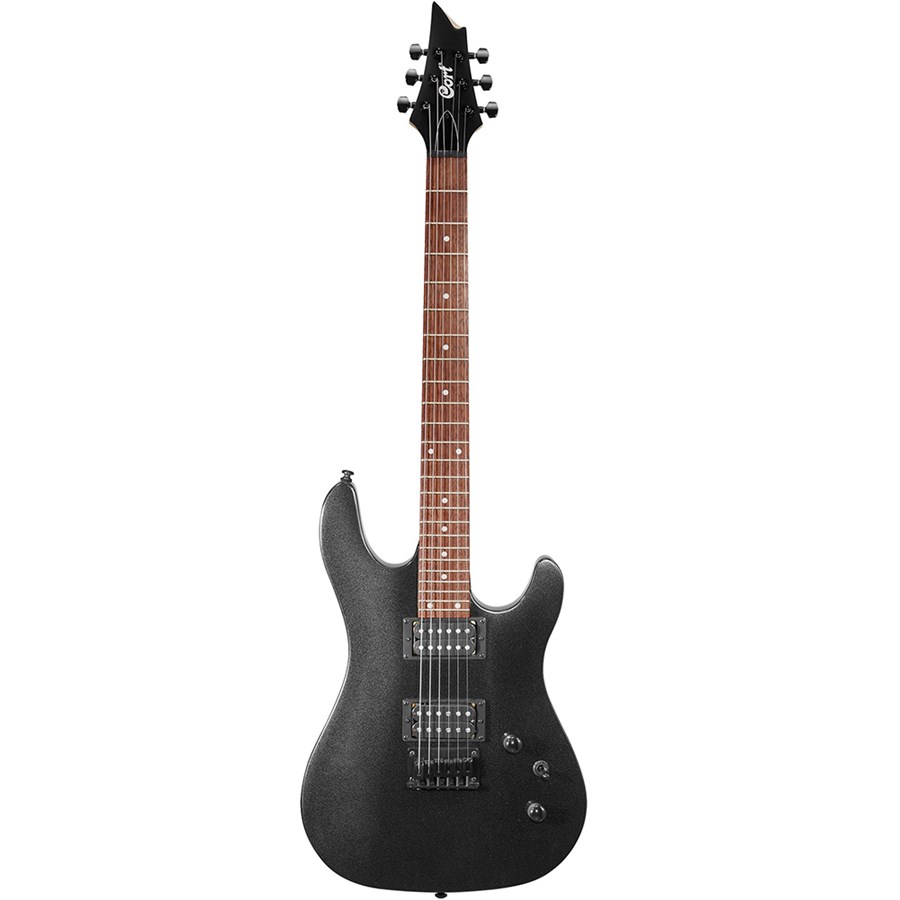 Guitarra Cort KX100 BKM Linha KX Series Superstrato Black Metallic C/ Escala Escura