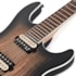 Guitarra Cort KX300 OPRB Linha KX Series Superstrato Open Pore Raw Burst Ativa C/ Escala Escura