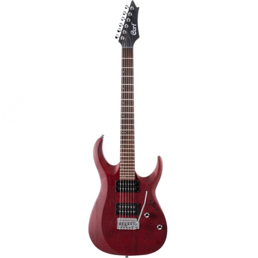 Guitarra Cort X100 OPBC Linha X Series Superstrato Open Pore Black Cherry C/ Escala Escura Guitarra Cort X100 OPBC Linha X Series Superstrato Open Pore Black Cherry C/ Escala Escura