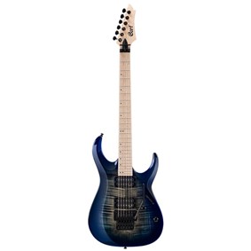 Guitarra Cort X300 BLB Linha X Series Superstrato Blue Burst C/ Escala Clara