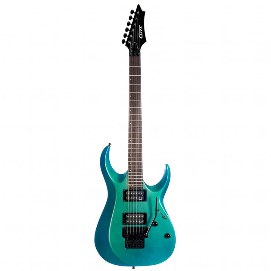 Guitarra Cort X300 Floyd Rose Flip Blue FBL Emg Retroactive Guitarra Cort X300 Floyd Rose Flip Blue FBL Emg Retroactive