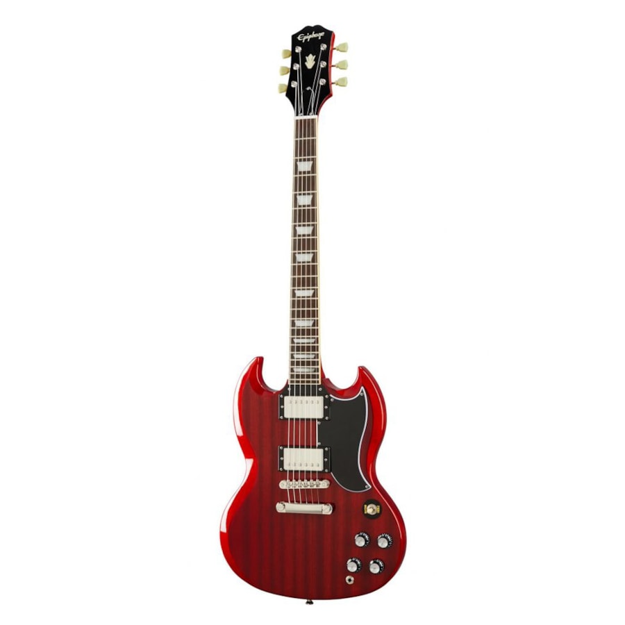 Guitarra Epiphone SG Standard 61 Vintage Cherry C/ Escudo Preto e Escala Escura