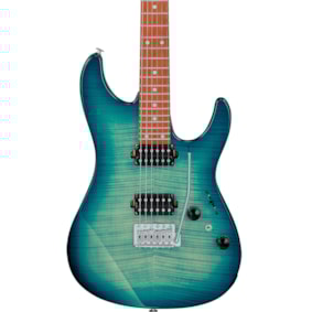 Guitarra Ibanez AX24S1F TXB Transparent Turquoise Burst Super Strato Passiva