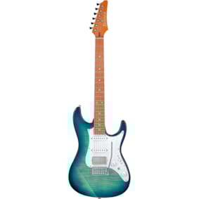 Guitarra Ibanez AZ22S1F TBX Transparent Turquoise Burst Super Strato Passiva
