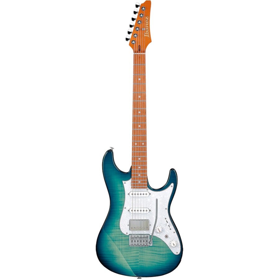 Guitarra Ibanez AZ22S1F TBX Transparent Turquoise Burst Super Strato Passiva
