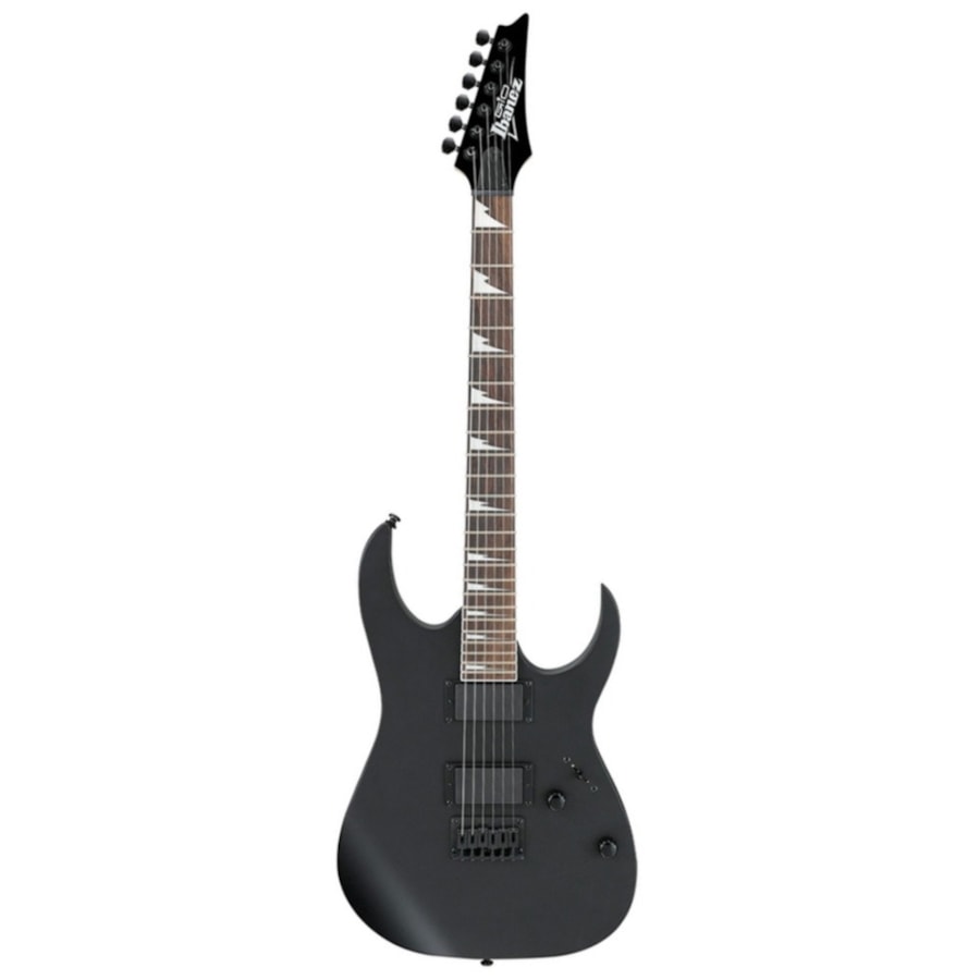 Guitarra Ibanez GRG121DX BKF RG Gio Superstrato Black Flat C/ Escala Escura