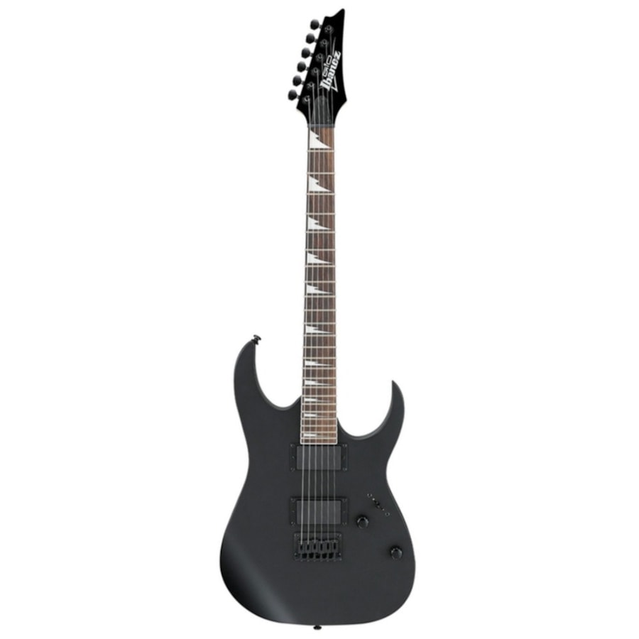 Guitarra Ibanez GRG121DX BKF RG Gio Superstrato Black Flat C/ Escala Escura Guitarra Ibanez GRG121DX BKF RG Gio Superstrato Black Flat C/ Escala Escura