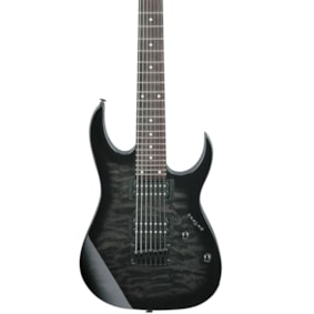 Guitarra Ibanez GRG7221QA TKS Transparent Black Sunburst Super Strato Passiva 7 Cordas