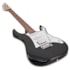 Guitarra Ibanez GRX40 BKN E/WH RG Gio Series Stratocaster HSS Black Night C/ Escala Escura e Escudo Branco