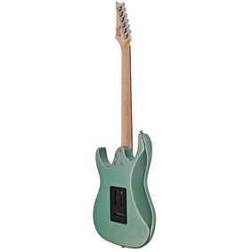 Guitarra Ibanez GRX40 MGN E/WH RG Gio Series Stratocaster HSS Metallic Light Green C/ Escala Escura e Escudo Branco