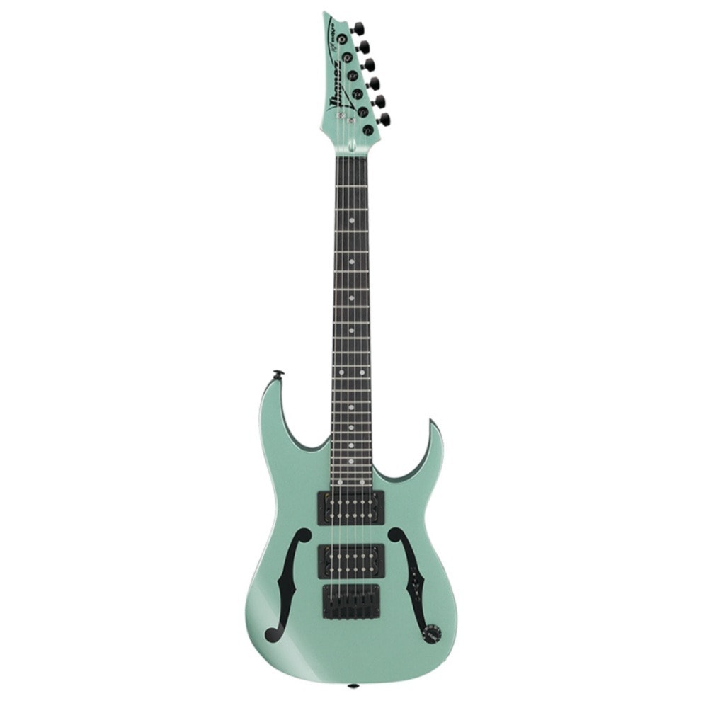 Guitarra Ibanez PGMM21 MGN Paul Gilbert PGM miKro Series Superstrato Reduzida Metallic Light Green C/ Escala Escura