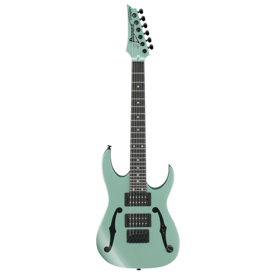Guitarra Ibanez PGMM21 MGN Paul Gilbert PGM miKro Series Superstrato Reduzida Metallic Light Green C/ Escala Escura Guitarra Ibanez PGMM21 MGN Paul Gilbert PGM miKro Series Superstrato Reduzida Metallic Light Green C/ Escala Escura