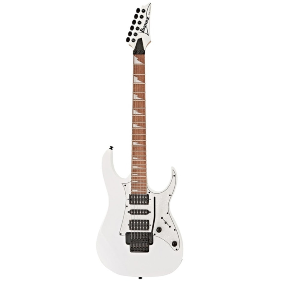 Guitarra Ibanez RG350DXZ WH RG Standard Superstrato Branca C/ Escala Escura e Escudo Branco Perolado Guitarra Ibanez RG350DXZ WH RG Standard Superstrato Branca C/ Escala Escura e Escudo Branco Perolado