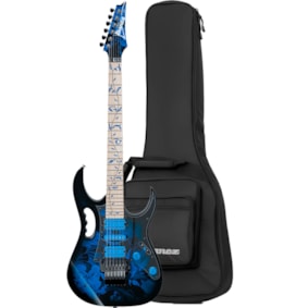 Guitarra Ibanez Signature Steve Vai JEM77P BFP Blue Floral Pattern Passiva C/ Bag