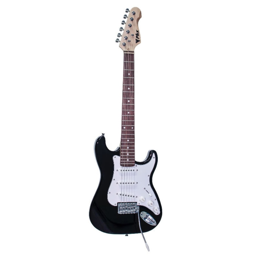 Guitarra Infantil 3/4 PHX Stratocaster Junior IST1 Preta