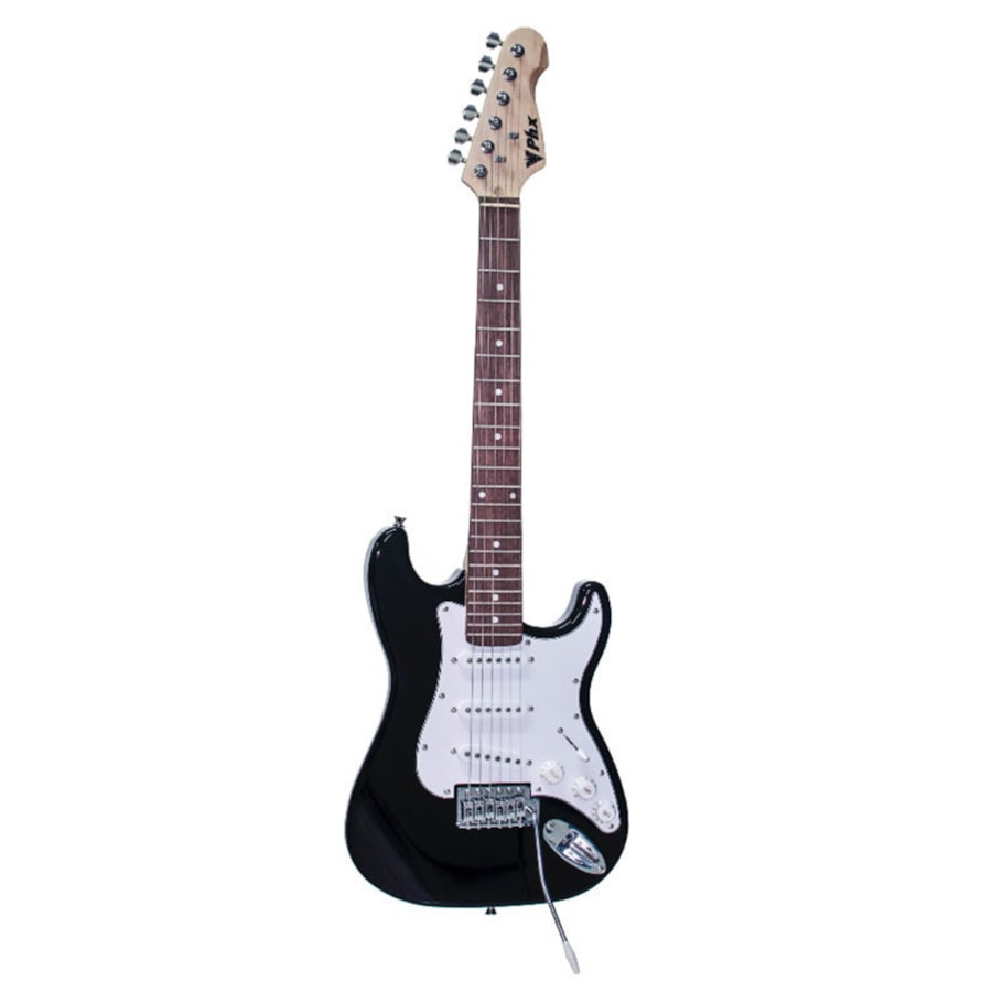 Guitarra Infantil 3/4 PHX Stratocaster Junior IST1 Preta Guitarra Infantil 3/4 PHX Stratocaster Junior IST1 Preta