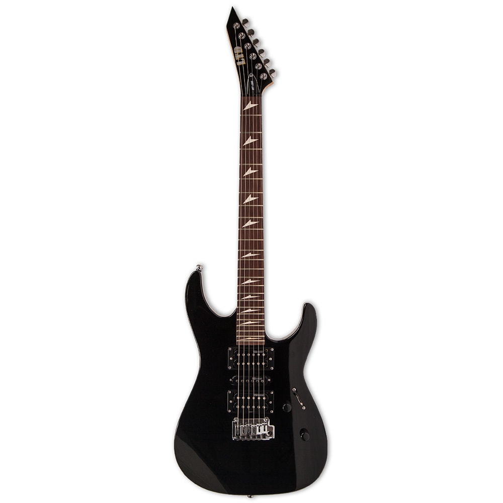 Guitarra LTD by ESP MT-130 BLK DF Linha Exclusives Superstrato Preta C/ Escala Escura