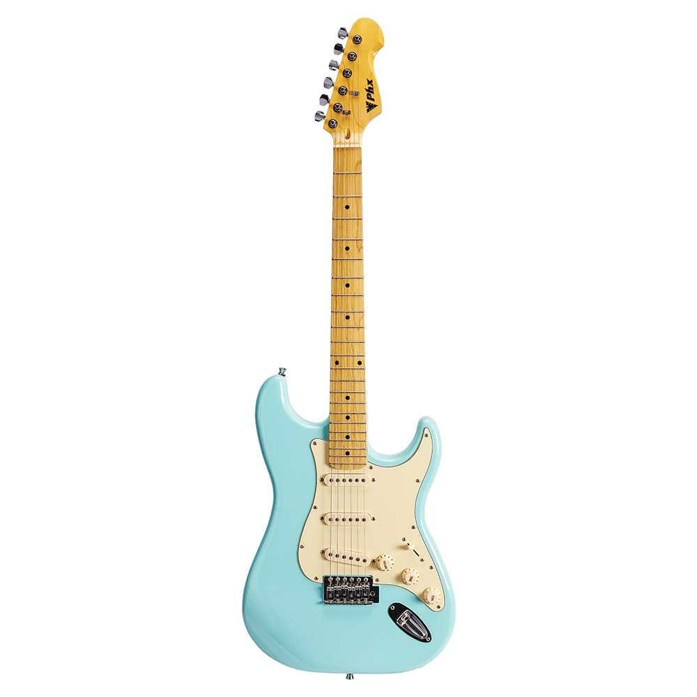 Guitarra PHX ST-2 DBL Vintage Series Stratocaster Azul C/ Escudo Creme